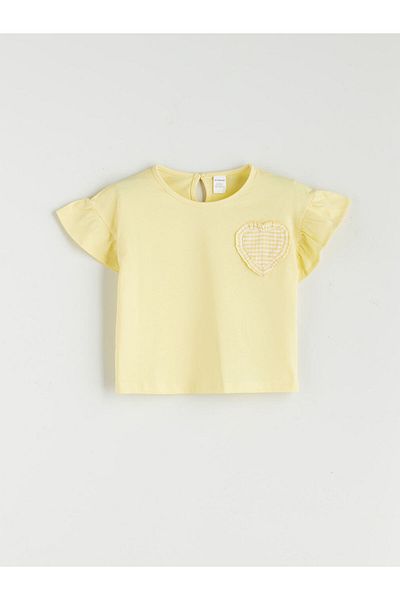 LC Waikiki Heart Printed Girl's T-Shirt and Shorts 2 Pack