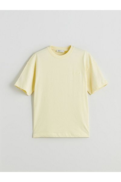 LC Waikiki Γυναικείο μπλουζάκι με κέντημα Crew Neck Oversize