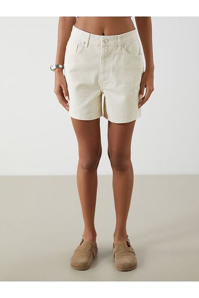 LC Waikiki Γυναικείο τζιν σορτς Mom Fit