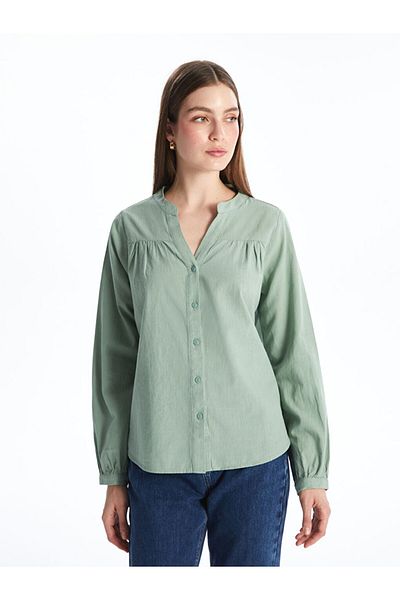LC Waikiki Oversized Blouse with High Collar