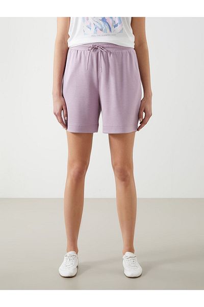 LC Waikiki Pink Women's Shorts with Elastic Waist