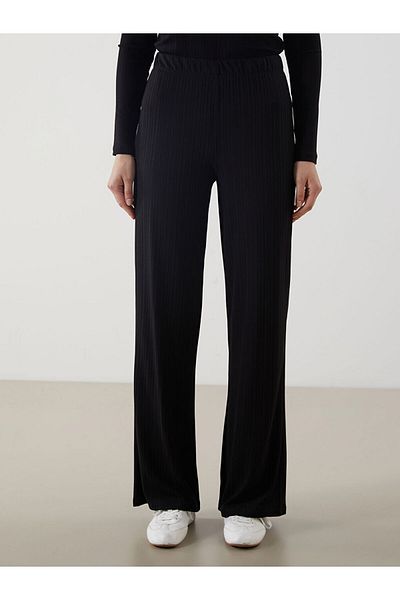 LC Waikiki Pantaloni de damă cu textura cu talie elastică de sezon nou - S5LV73Z8