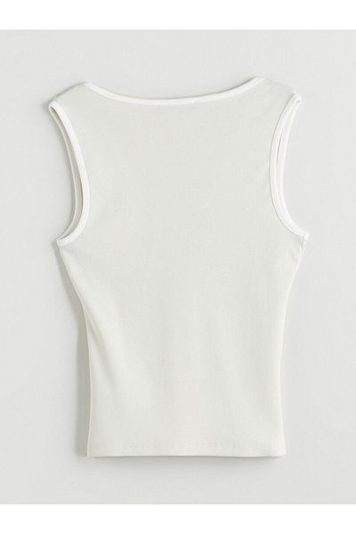 LC Waikiki V-Neck Textured Women's Tank Top