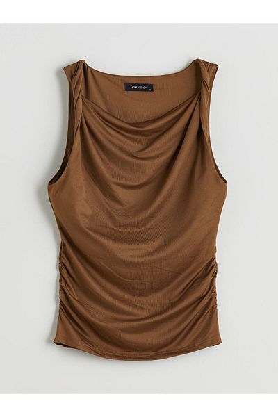 LC Waikiki Quality Parts from Celebi Store |   U Neck Gathered Blouse