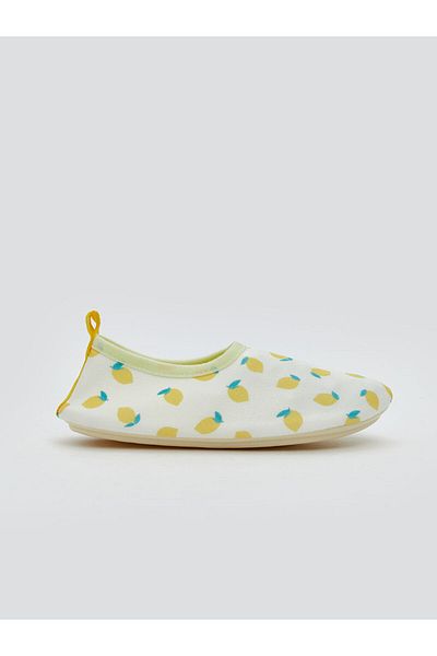 LC Waikiki Lcw Steps Sari Printed Baby Girl Sea Shoes