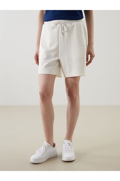 LC Waikiki Pink Women's Shorts with Elastic Waist