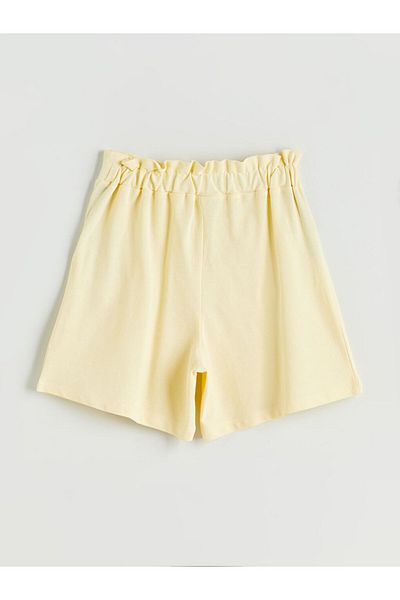 LC Waikiki Sari Beli Elasticated Girl's Shorts