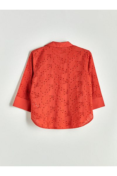 LC Waikiki Openwork Brode Women's Shirt