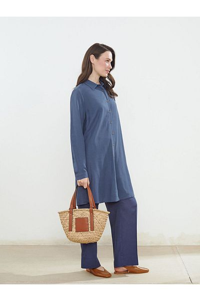 LC Waikiki Cămașă pentru femei LCW Linen Blend Tunica