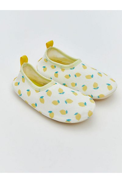 LC Waikiki Lcw Steps Sari Printed Baby Girl Sea Shoes