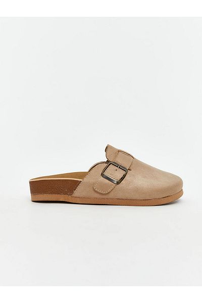 LC Waikiki Lcw Steps Brown Suede Look Girls' House Slippers