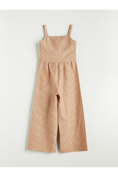 LC Waikiki Square Collar Girl's Jumpsuit