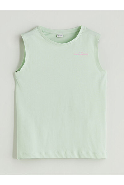 LC Waikiki Crew Neck California Printed Girl's Undershirt