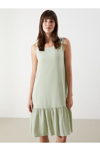 LC Waikiki New Season Crew Neck Mini Dress - S5Nq81Z8