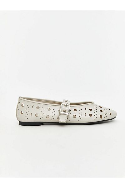 LC Waikiki Leather Look Women's Ballerina Shoes