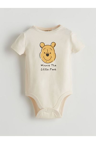 LC Waikiki Lcw Printed Baby Boy Snap Closure Bodysuit and Shorts 2-Piece Fast Fashion
