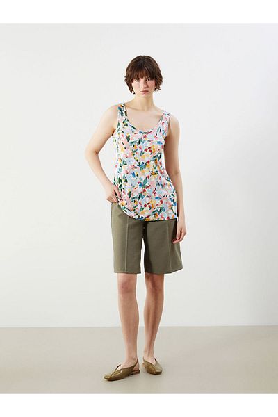 LC Waikiki U Neck Floral Women's Tank Top
