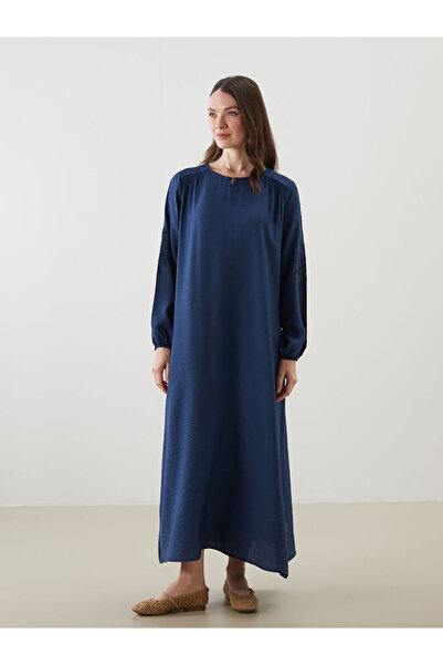 LC Waikiki Seasonal Deals from Rmz Clothing Indigo Crew Neck Embroidered Line...