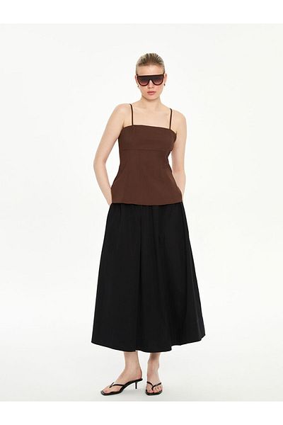 LC Waikiki Μπλούζα με λαιμόκοψη New Season Square Neck Strap - S5PI95Z8