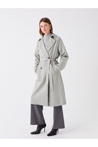 LC Waikiki Jacket Collar Women's Trench Coat