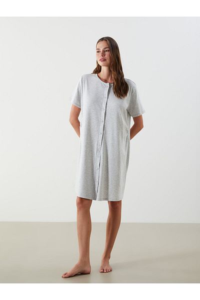 LC Waikiki Crew Neck Maternity Nightdress