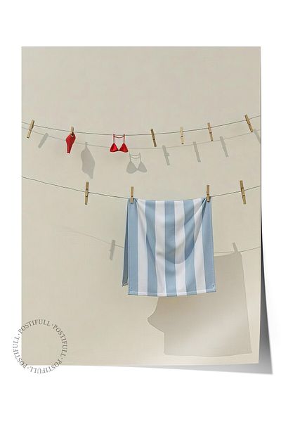 Postifull Frameless Wall Poster, Bikini, Photo, Red Color Poster, Summer Selection 2025, No:109699