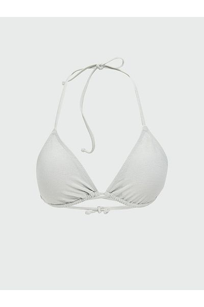 LC Waikiki Women's Triangle Bikini Top with Removable Pads