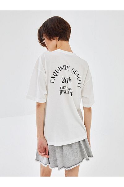 LC Waikiki  Crew Neck Printed Short Sleeve Women's T-Shirt
