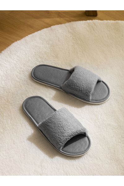 LC Waikiki Plain Plush Women's House Slippers