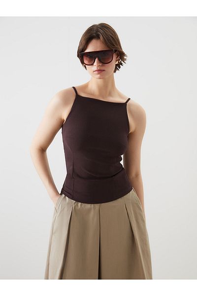 LC Waikiki Square Neck Textured Women's Athlete