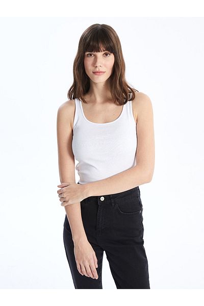 LC Waikiki Women's U-Neck Plain Undershirt