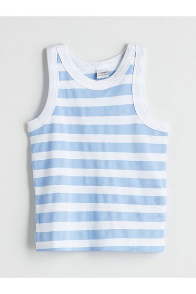 LC Waikiki Tricou crop pentru fete cu gât crew pentru sezon nou - S5L218Z4