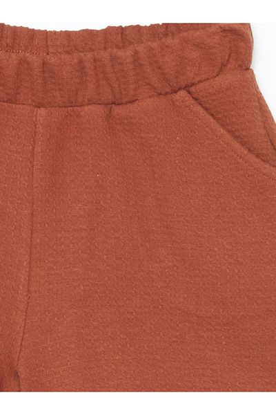 LC Waikiki Elastic Waist Textured Girl's Shorts