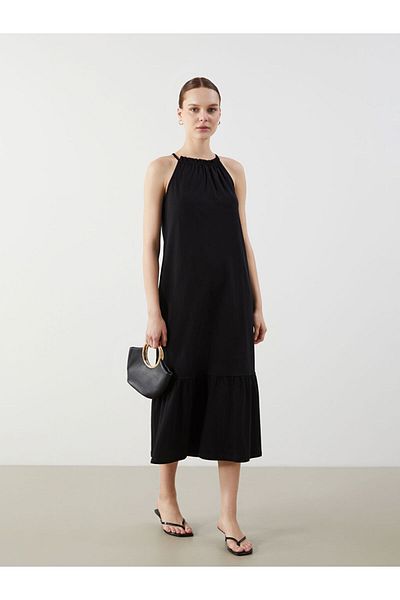 LC Waikiki New Season Halter Neck Dress - S5Is26Z8