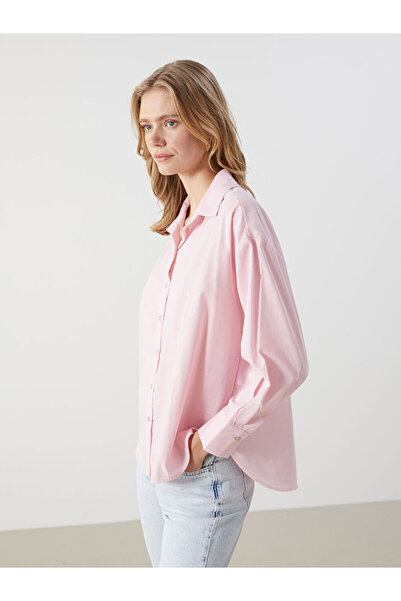 LC Waikiki Pink Oversize Women's Shirt