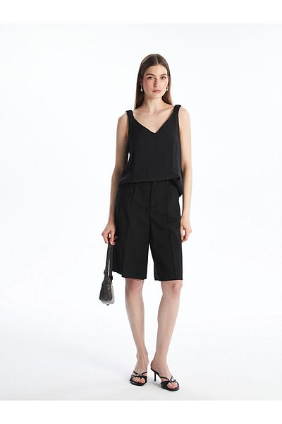 LC Waikiki Modal Blend Blouse with V Neck Strap