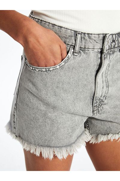 LC Waikiki Jeans Black Mom Fit Women's Jean Shorts