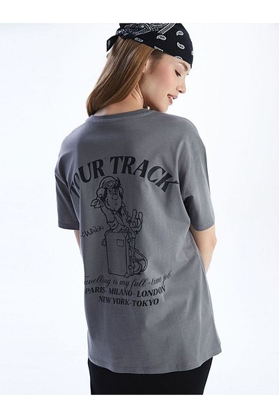 LC Waikiki New Season Nostalgic Monkey Printed Women's T-Shirt - S5M661Z8