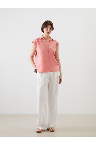 LC Waikiki Pink Regular Fit Women's Shirt