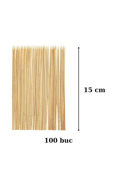 LYOBEST Wooden Skewer Sticks, 15 cm, 100 pcs/set