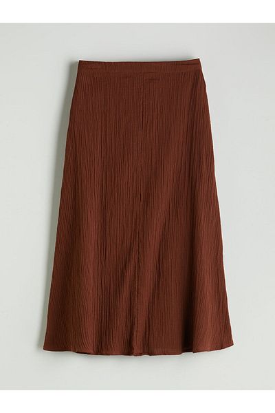 LC Waikiki Textured Skirt with Elastic Waist