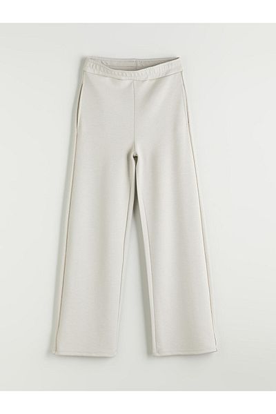 LC Waikiki Lcw Women's Wide Leg Sweatpants with Elastic Waist Fast Fashion