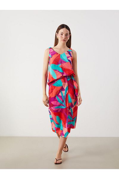 LC Waikiki New Season Elastic Waist Floral Skirt - S5Qm24Z8