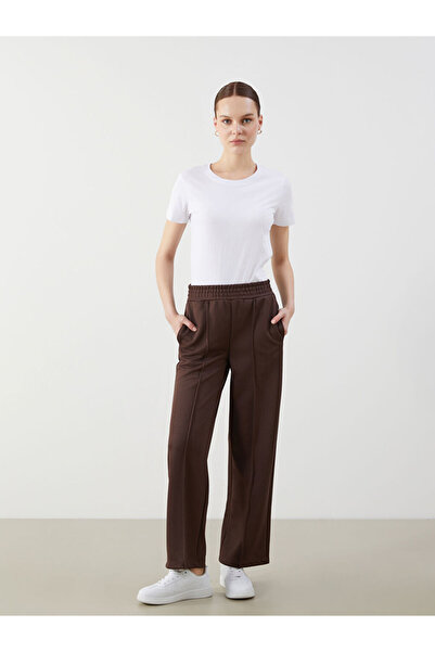 LC Waikiki Brown Elastic Waist Women's Sweatpants