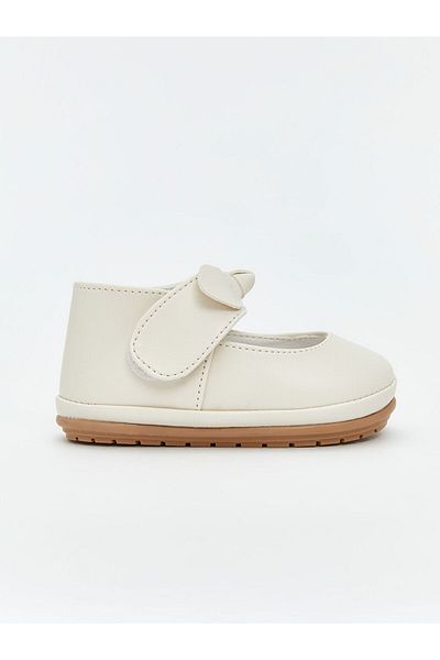 LC Waikiki Lcw Steps Beige Bow Detailed Baby Girl First Step Shoes
