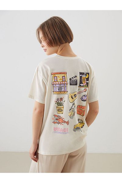 LC Waikiki New Season Crew Neck Friends Printed Women's T-Shirt - S5Oy14Z8