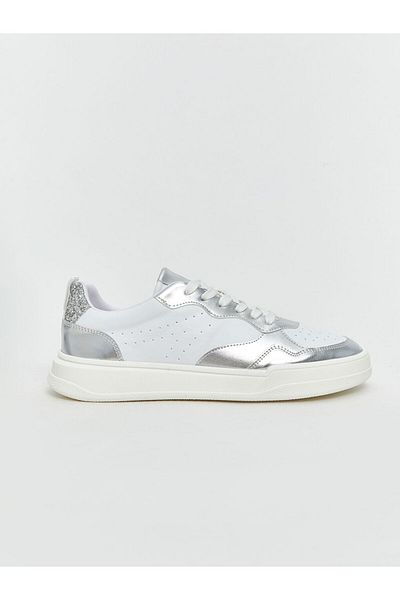 LC Waikiki Koor Gray Lace-Up Women's Sports Shoes