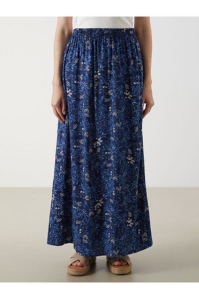 LC Waikiki Floral Skirt with Elastic Waist