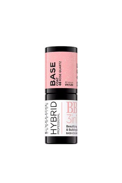 BASE Nail Polish Hybrid BB Protection 3*1 / 03 Rose Quartz -