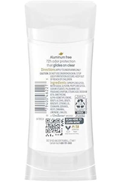 Dove Deodorant for Women with Cucumber & Green Tea Moisturizers, Aluminum Free, 24-Hour Odor Protect